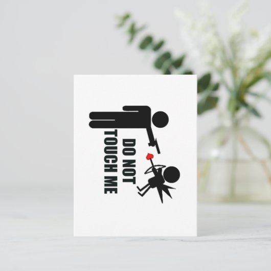 Carte Postale Drôle Cupidon (Debout devant)