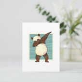 Carte Postale Drôle Dabbing Panda Bear Ado Graphiques Cartoon Ki (Debout devant)