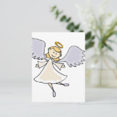 Carte Postale Drôle Dancing Angel Cartoon (Debout devant)