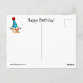 Carte postale drôle d'anniversaire (Dos)