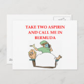 Carte Postale drôle de blague de médecin (Devant / Derrière)