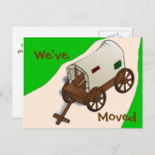 Carte postale drôle de changement d'adresse (Devant / Derrière)