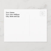 Carte postale drôle de changement d'adresse de la  (Dos)