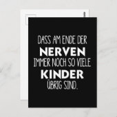 Carte Postale Drôle de fin de nerfs (Devant / Derrière)