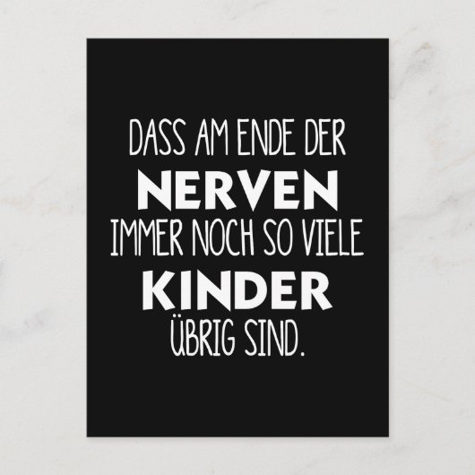 Carte Postale Drôle de fin de nerfs (Devant)