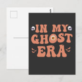 Carte Postale Drôle de Halloween Effrayant Dans mon Ère de Fantô (Devant / Derrière)