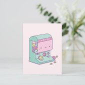 Carte postale drôle de jouet capsule échappée Japo (Debout devant)