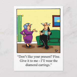 Carte postale drôle de joyeux anniversaire