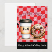 Carte postale drôle de la Saint-Valentin pour coup (Devant / Derrière)