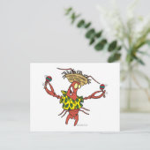 Carte Postale drôle de langouste (Debout devant)