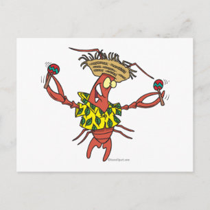 Carte Postale drôle de langouste