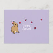 Carte postale drôle de lapin "Joyeuses Pâques" (Devant)