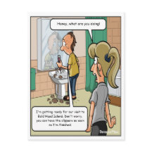 Carte postale drôle de l'île Bald Head