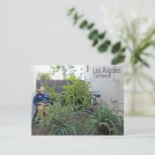 Carte postale drôle de Los Angeles ! (Debout devant)