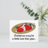 Carte postale drôle de Noël (Debout devant)