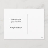 Carte postale drôle de Noël (Dos)