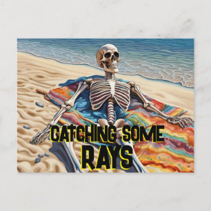 Carte Postale Drôle De Regarder Quelques Rayons Skeleton T-Shirt