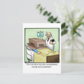 Carte postale drôle de rétablissement (Debout devant)