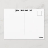 Carte Postale Drôle de vacances fait l'aller-retour déjà été fai (Dos)