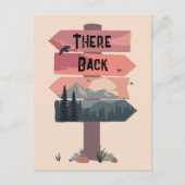 Carte Postale Drôle de vacances fait l'aller-retour déjà été fai (Devant)