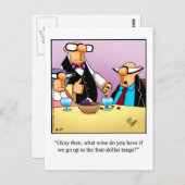 Carte postale drôle de vin "Spectickles" (Devant / Derrière)