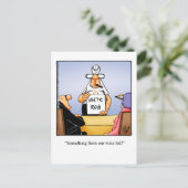 Carte postale drôle de vin "Spectickles" (Debout devant)