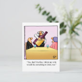 Carte postale drôle de vin "Spectickles" (Debout devant)