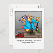 Carte postale drôle de vin "Spectickles" (Devant / Derrière)