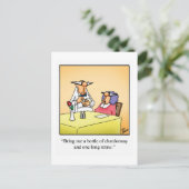 Carte postale drôle de vin "Spectickles" (Debout devant)