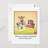 Carte postale drôle de vin "Spectickles" (Devant / Derrière)