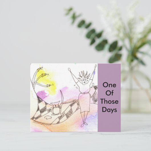 Carte Postale Drôle déesse Chat Gak 2 (Debout devant)