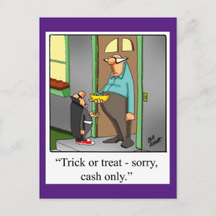 Carte postale drôle d'humour d'Halloween "Spectick
