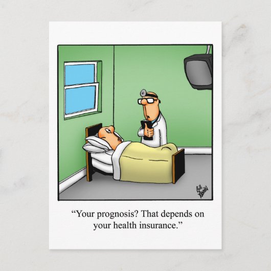 Carte postale drôle d'humour pour un prompt rétabl (Devant)