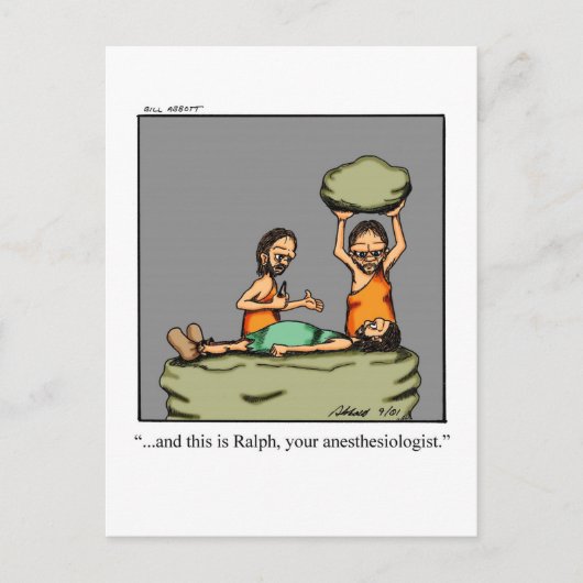 Carte postale drôle d'humour pour un prompt rétabl (Devant)