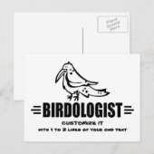 Carte Postale Drôle d'oiseau (Devant / Derrière)