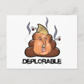 Carte Postale Drôle Donald Trump - Trumpy-Poo Poo Icon Emoji (Devant)