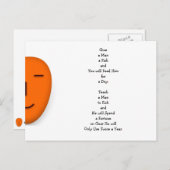 Carte Postale Drôle Donner un poisson à un homme IRL LOL Citatio (Devant / Derrière)