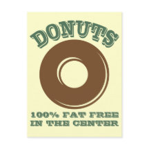 Carte postale Drôle Donut