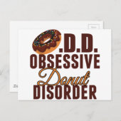 Carte Postale Drôle Donut (Devant / Derrière)