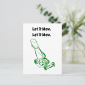 Carte Postale Drôle Drôle Cartographie de tondeuse de gazon - La (Debout devant)