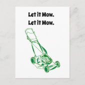 Carte Postale Drôle Drôle Cartographie de tondeuse de gazon - La (Devant)
