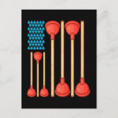 Carte Postale Drôle Drôle Drôle Plumber Cadeaux Hommes Drapeau A (Devant)