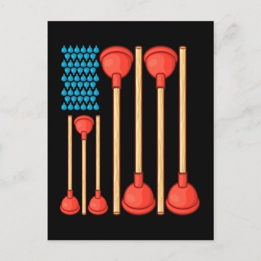 Carte Postale Drôle Drôle Drôle Plumber Cadeaux Hommes Drapeau A (Devant)
