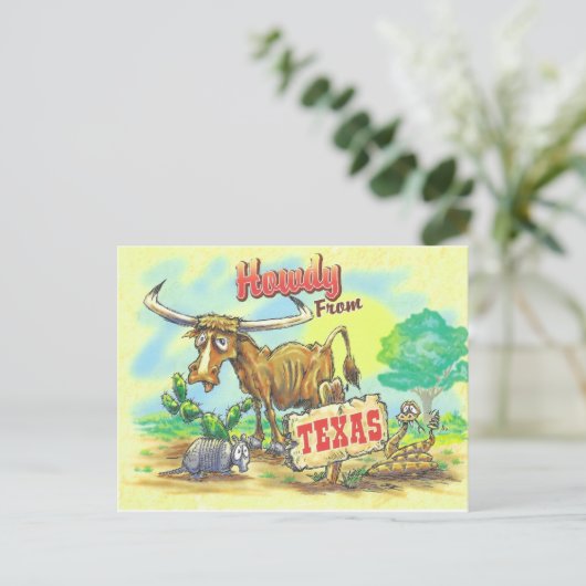 Carte Postale Drôle du Texas (Debout devant)