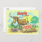 Carte Postale Drôle du Texas (Devant / Derrière)