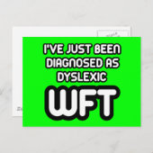 Carte Postale Drôle dyslexique (Devant / Derrière)