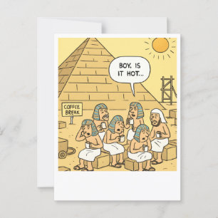 Carte postale Drôle Egyptian Coffee Break