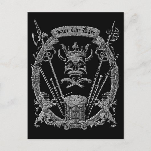 Carte Postale Drôle Enregistrer La Date (Devant)