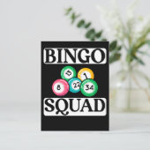 Carte Postale Drôle équipe de Bingo dire Bingo (Debout devant)