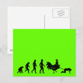 Carte Postale Drôle évolution du poulet (Devant / Derrière)